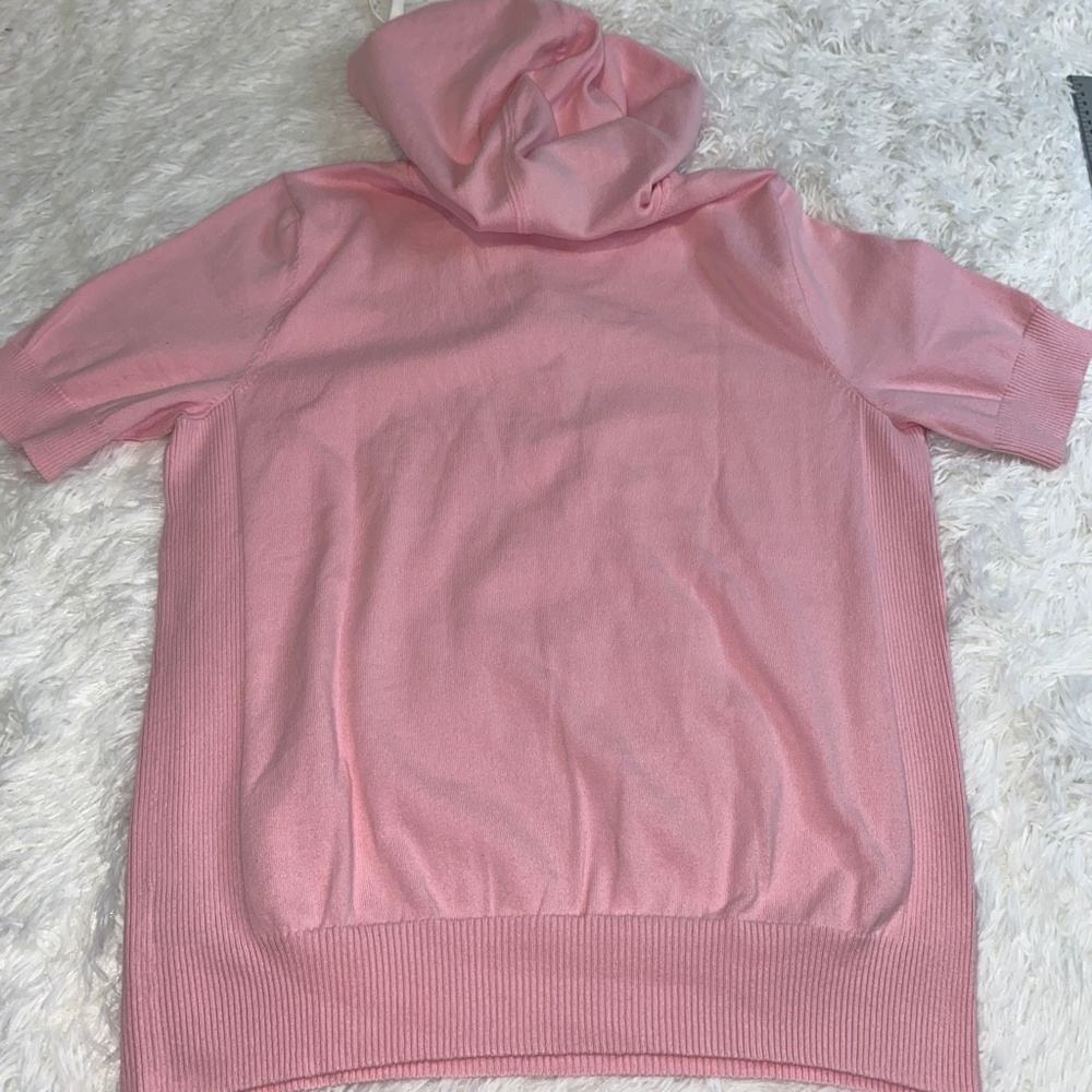 Lauren Ralph Lauren Pull over hoodie pink sweater with Kangaroo pocket - Picture 6 of 6